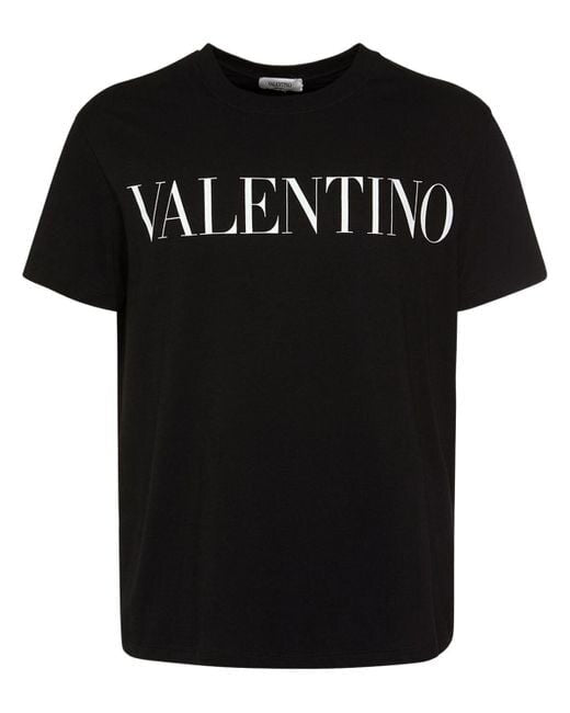 Logo Print Cotton Jersey T shirt